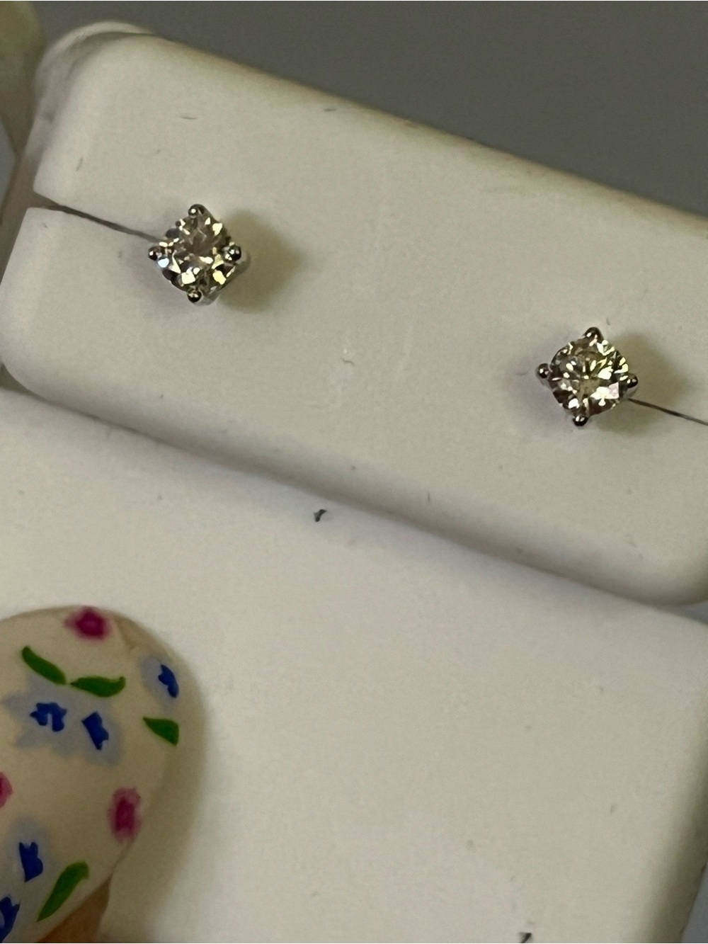Moissanite stud earrings solid 925 sterling silver